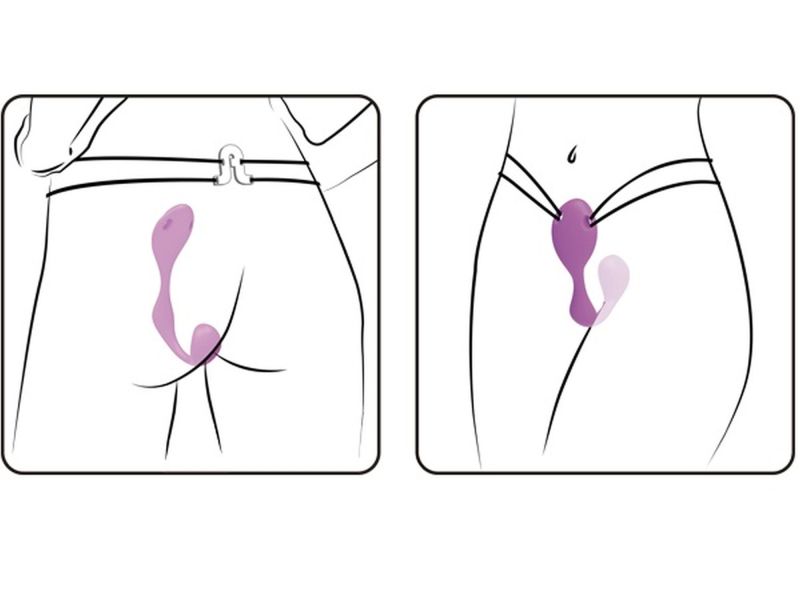 Вібратор в трусики Adrien Lastic Mr.Hook фіолетовий вид 3