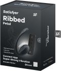 Вібратор у трусики Satisfyer Ribbed Petal з додатком та пультом, чорний вид 8