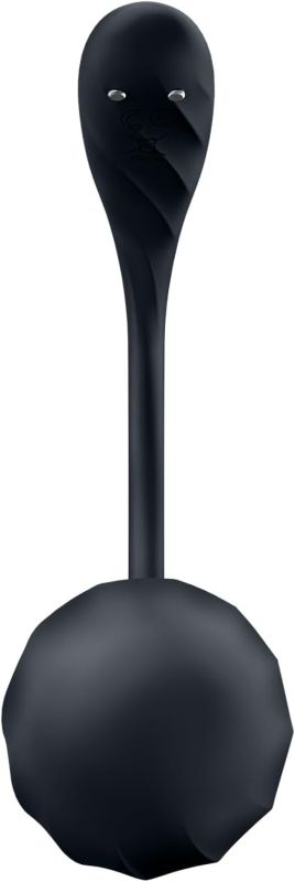 Вібратор у трусики Satisfyer Ribbed Petal з додатком та пультом, чорний вид 5