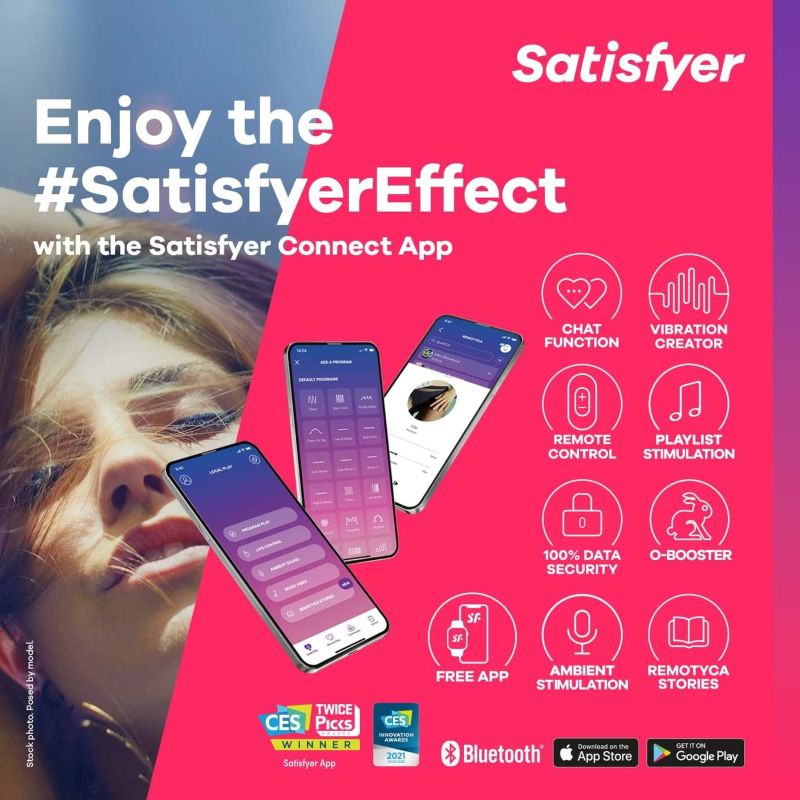 Вібратор у трусики Satisfyer Ribbed Petal з додатком та пультом, чорний вид 7