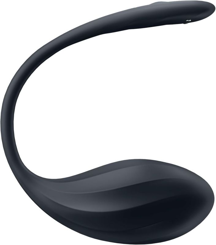 Вібратор у трусики Satisfyer Ribbed Petal з додатком та пультом, чорний вид 4