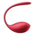 Вібратор в трусики Satisfyer Shiny Petal з додатком та пультом, червоний вид 3
