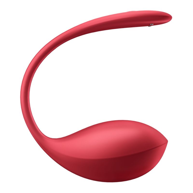 Вібратор в трусики Satisfyer Shiny Petal з додатком та пультом, червоний вид 3