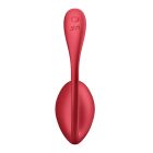 Вібратор в трусики Satisfyer Shiny Petal з додатком та пультом, червоний вид 5