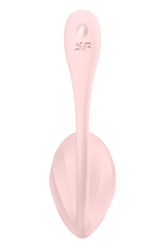 Вібратор в трусики Satisfyer Ribbed Petal з додатком та пультом, рожевий вид 6