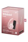 Вібратор в трусики Satisfyer Ribbed Petal з додатком та пультом, рожевий вид 8