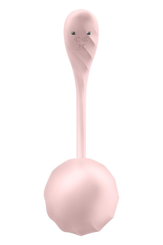 Вібратор в трусики Satisfyer Ribbed Petal з додатком та пультом, рожевий вид 5