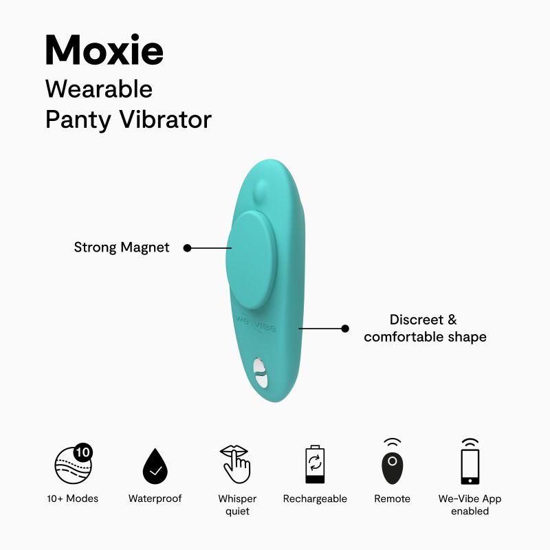 Вібратор в трусики WE-VIBE Moxie+ Aqua вид 7