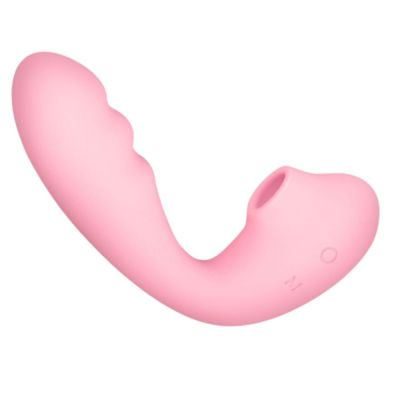 Вибратор вакуумный с двойной стимуляцией BeYourLover Tara X на пульте управления, розовый