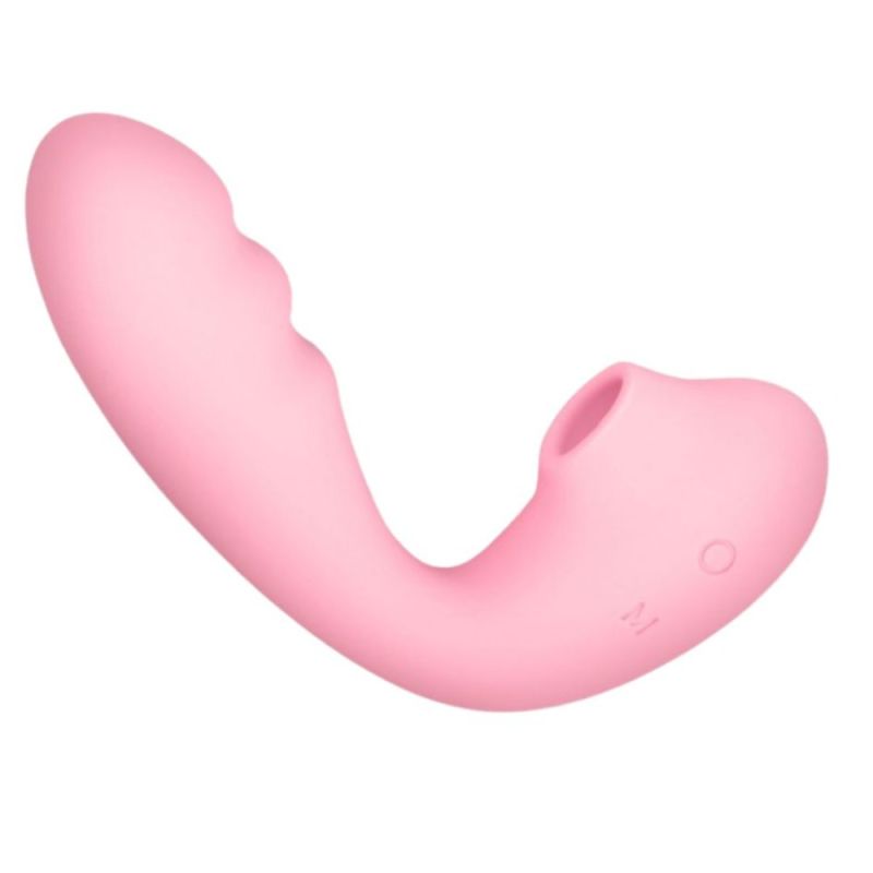 Вибратор вакуумный с двойной стимуляцией BeYourLover Tara X на пульте управления, розовый вид 2