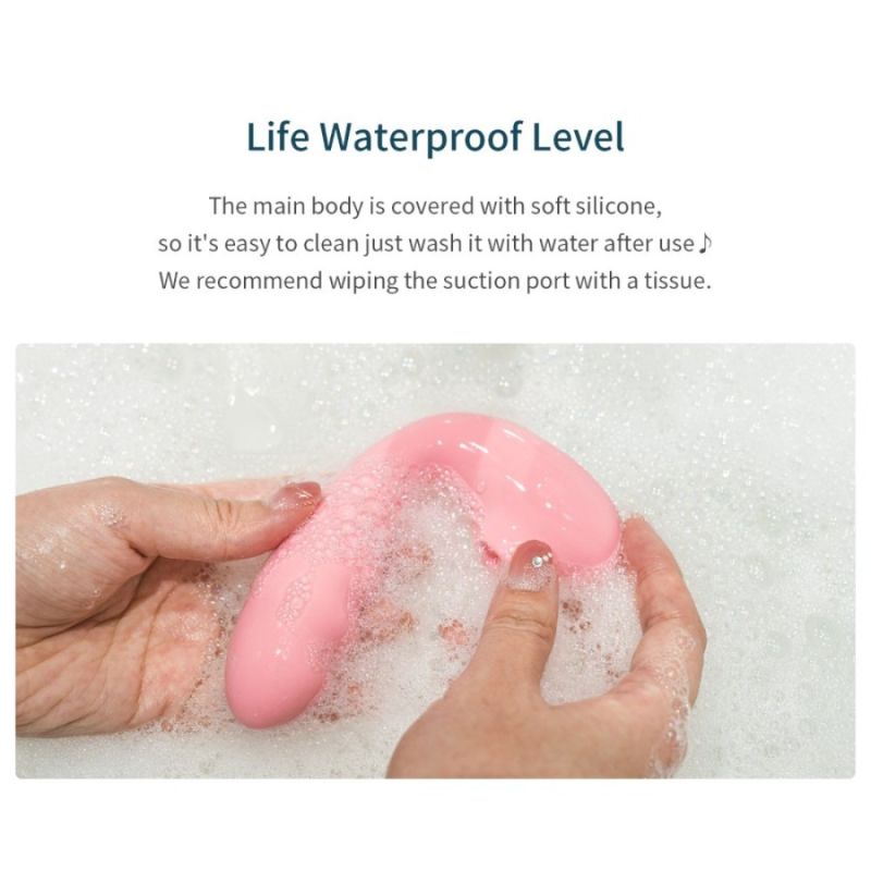 Вібратор вакуумний з подвійною стимуляцією BeYourLover Tara X на пульті керування, рожевий вид 14