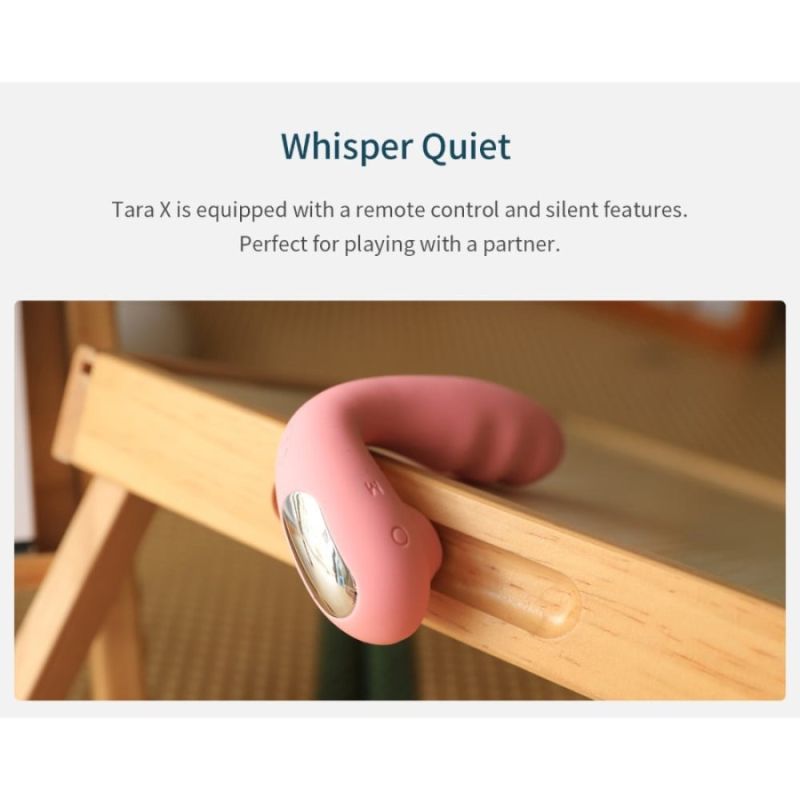 Вибратор вакуумный с двойной стимуляцией BeYourLover Tara X на пульте управления, розовый вид 13