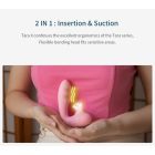 Вибратор вакуумный с двойной стимуляцией BeYourLover Tara X на пульте управления, розовый вид 9