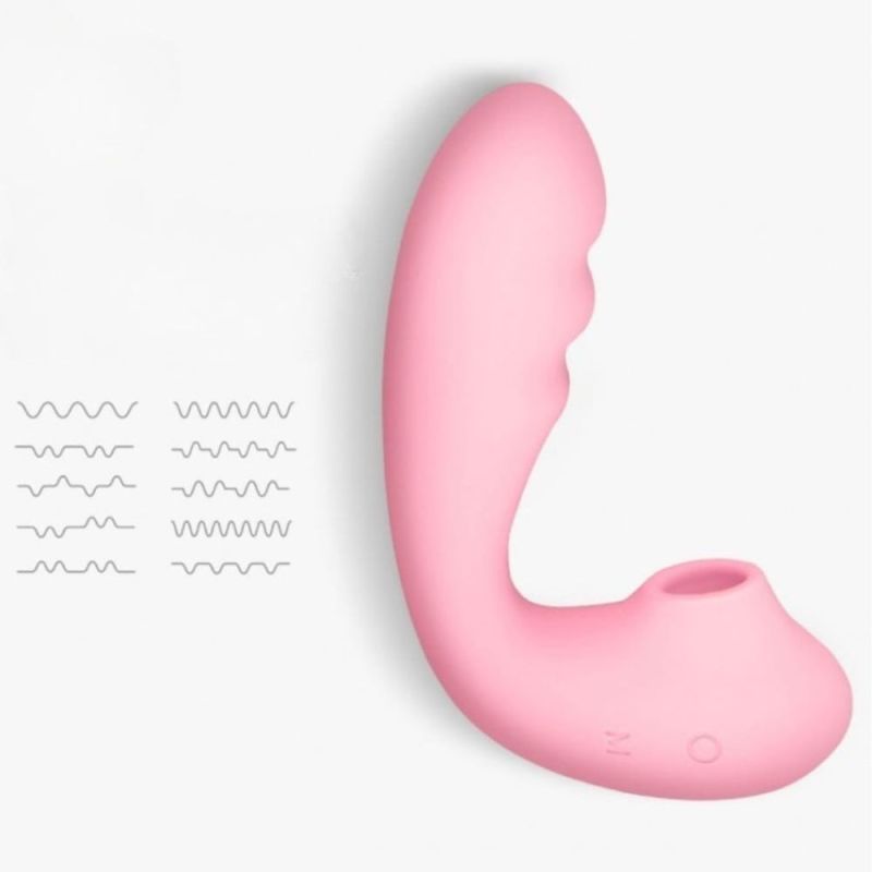 Вібратор вакуумний з подвійною стимуляцією BeYourLover Tara X на пульті керування, рожевий вид 5