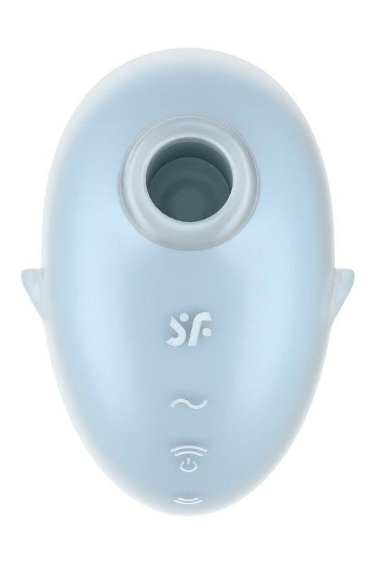 Вібратор вакуумний стимулятор Satisfyer Cutie Ghost блакитний, 9.1 см вид 4