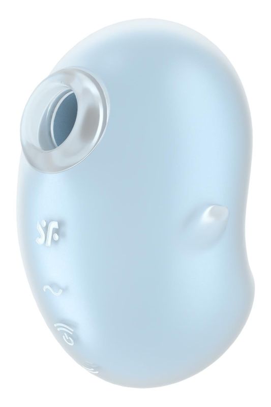 Вібратор вакуумний стимулятор Satisfyer Cutie Ghost блакитний, 9.1 см вид 3