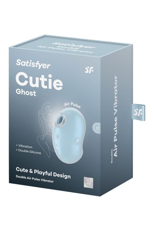 Вібратор вакуумний стимулятор Satisfyer Cutie Ghost блакитний, 9.1 см вид 7