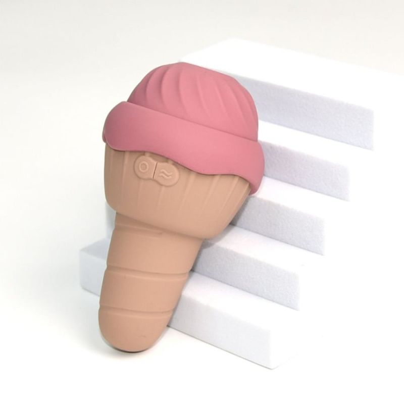 Вибратор и вакуумный стимулятор с язычком Sweet Em 0067F в форме мороженого вид 9