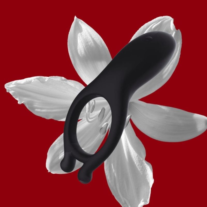 Вібраційне ерекційне кільце Every Night Toys з відростками для додаткової стимуляції клітора вид 3