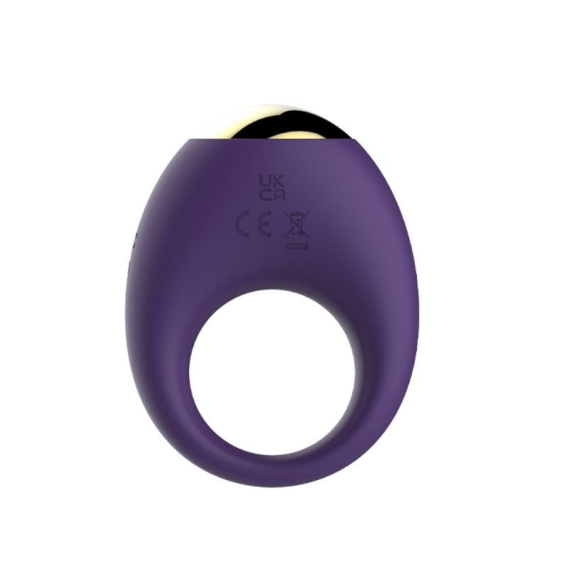 Вибрационное эрекционное кольцо Every Night Toys со светодиодом и 7 режимами вибрации, фиолетовый вид 3