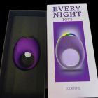 Вибрационное эрекционное кольцо Every Night Toys со светодиодом и 7 режимами вибрации, фиолетовый вид 6