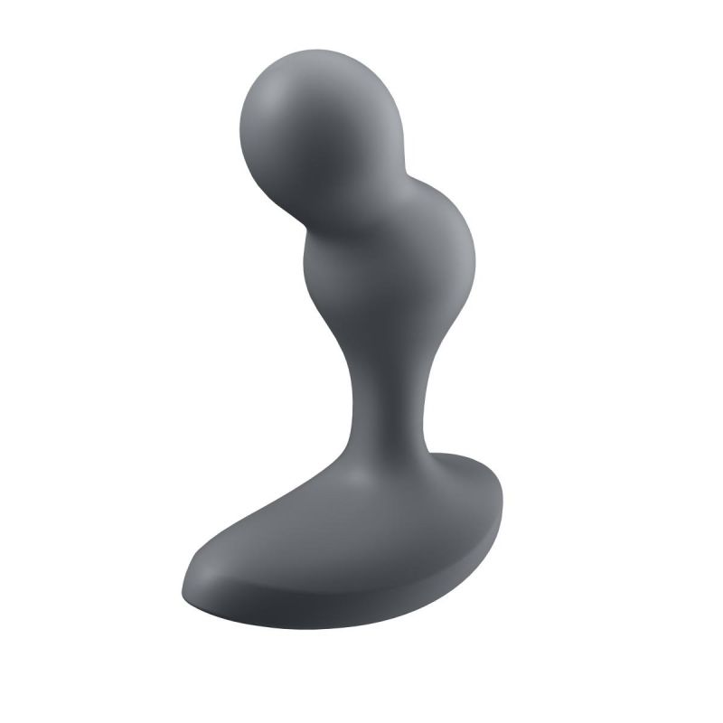 Віброанальна смарт пробка Satisfyer Connect Deep Diver сірий вид 5