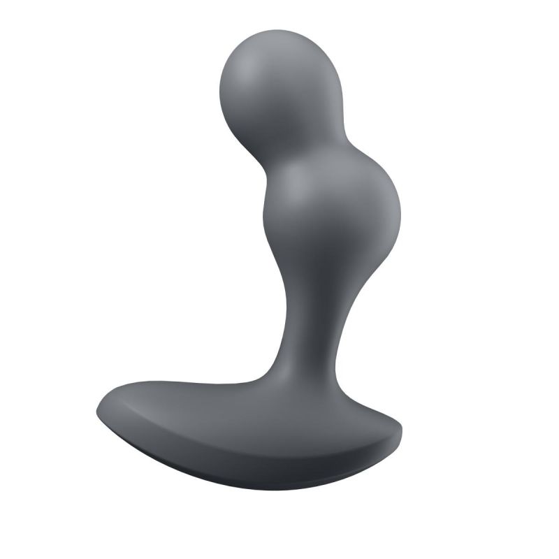 Віброанальна смарт пробка Satisfyer Connect Deep Diver сірий вид 4