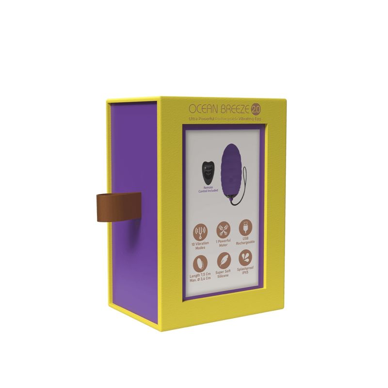 Віброяйце Adrien Lastic Ocean Breeze 2.0 фіолетове вид 6