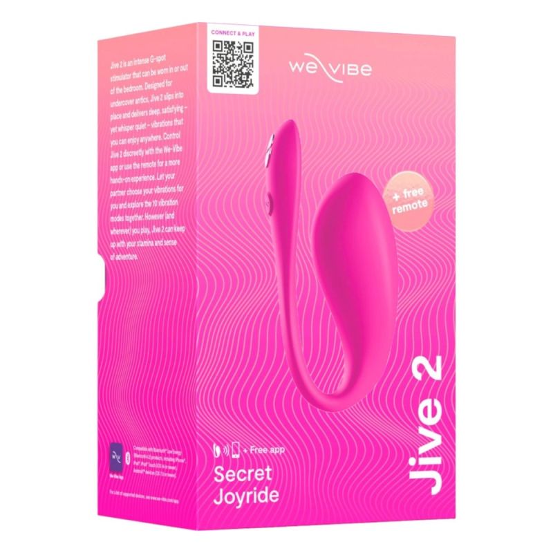 Віброяйце з функцією керування телефоном Jive 2 by We-Vibe Electric Pink вид 12