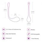 Віброяйце зі смарт управлінням Lovense Lush 3 рожеве вид 9