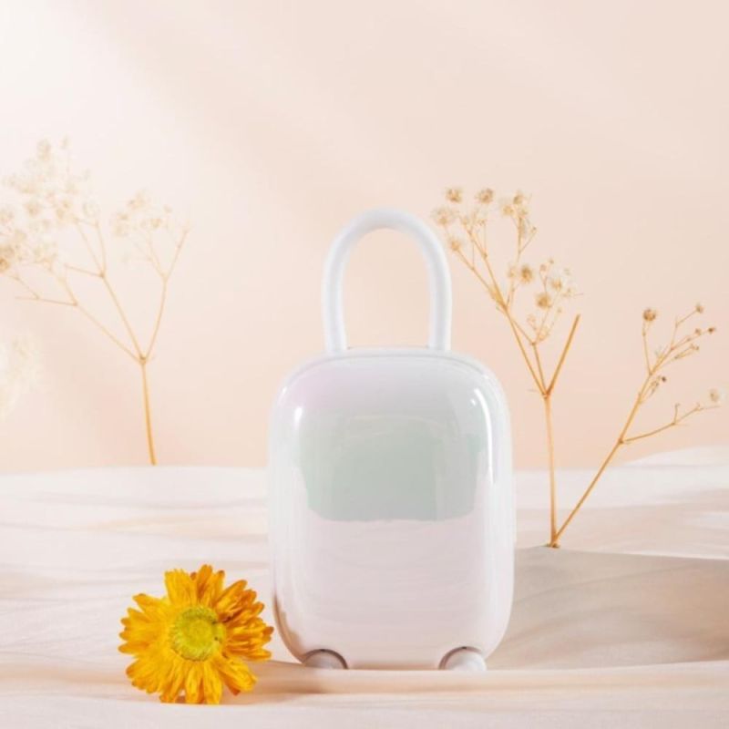 Виброяйцо и вакуумный стимулятор для клитора 2 в1 BeYourLover Magic Suitcase в зарядном кейсе, белый вид 8