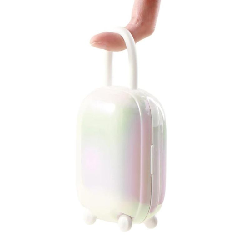 Виброяйцо и вакуумный стимулятор для клитора 2 в1 BeYourLover Magic Suitcase в зарядном кейсе, белый вид 4