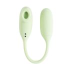 Виброяйцо и вакуумный стимулятор для клитора 2в1 BeYourLover Magic Suitcase в зарядном кейсе, зеленый вид 4