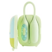 Виброяйцо и вакуумный стимулятор для клитора 2в1 BeYourLover Magic Suitcase в зарядном кейсе, зеленый