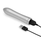 Вибропуля DOXY с металлическим чехлом-колбой, серебристая вид 4