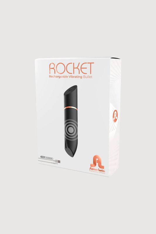 Віброкулька у вигляді помади Adrien Lastic Rocket чорна вид 7