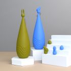 Вибростимулятор с разными насадками Sweet Em, зеленый вид 7