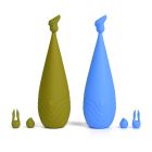 Вибростимулятор с разными насадками Sweet Em, зеленый вид 6