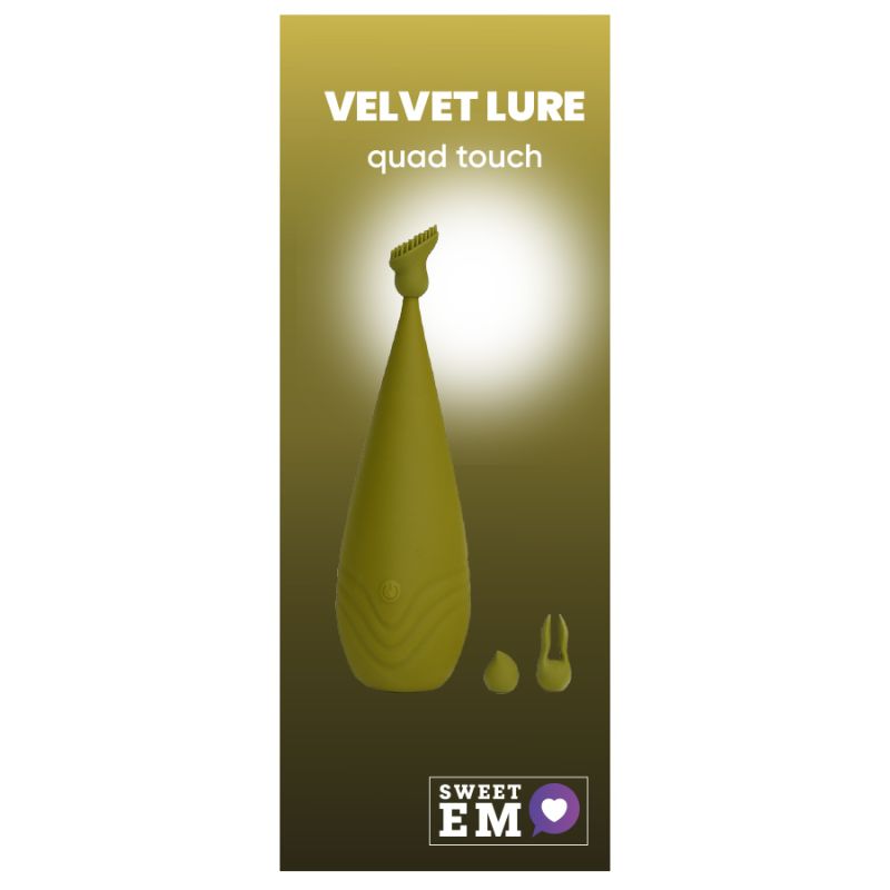 Вибростимулятор с разными насадками Sweet Em, зеленый вид 2