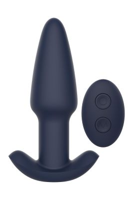 Вибрирующая анальная пробка Dream Toys Startroopers Pluto с пультом управления, черная