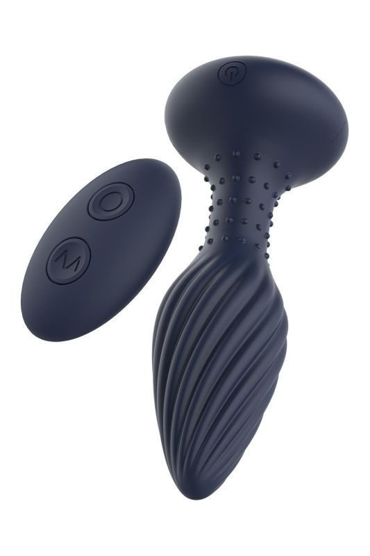 Вібруюча анальна пробка Dream Toys Startroopers Triton з пультом керування, чорна вид 5