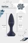 Вібруюча анальна пробка Dream Toys Startroopers Triton з пультом керування, чорна вид 10