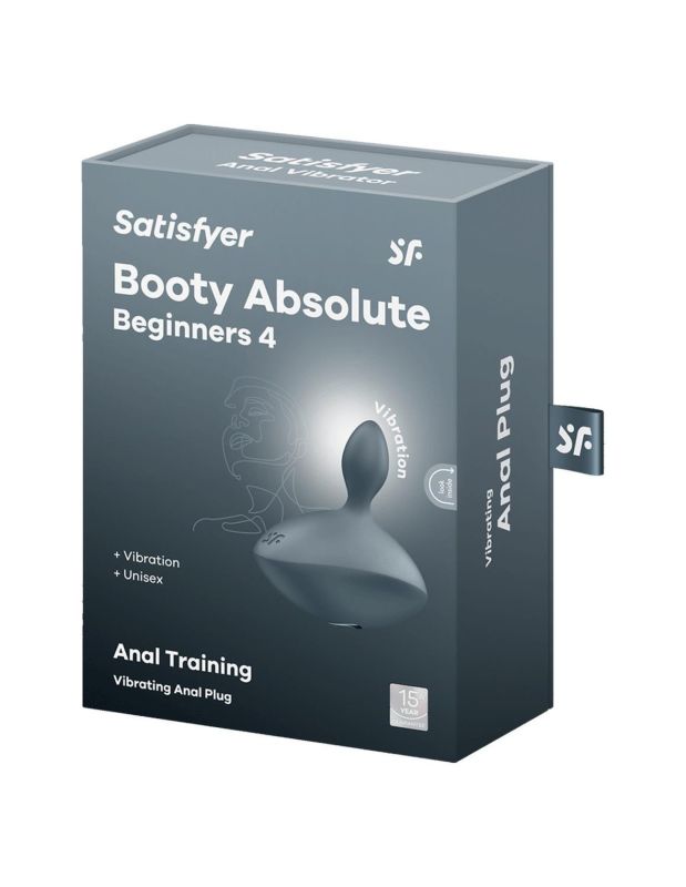 Вібруюча анальна пробка Satisfyer Booty Absolute Beginners 4 сіра вид 6