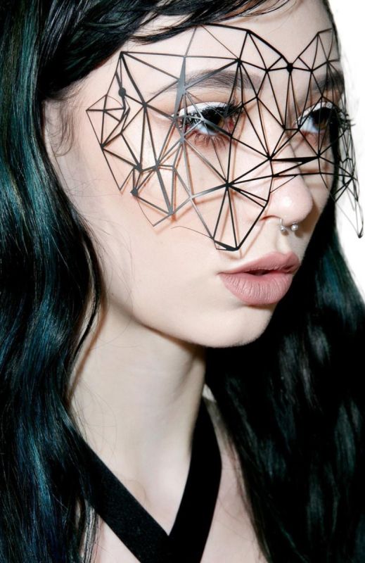 Вінілова маска на наклейках Bijoux Indiscrets вид 7