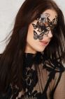 Виниловая маска SYBILLE от Bijoux Indiscrets, черная вид 3