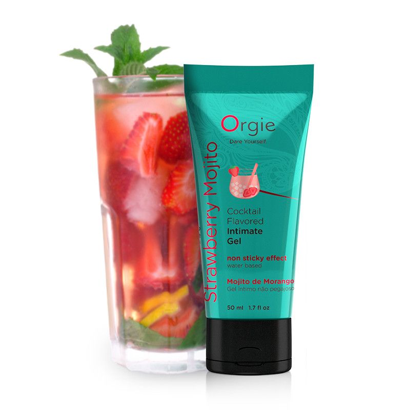 Їстівний лубрикант ПОЛУНИЧНИЙ МОХІТО Orgie Cocktail Flavored на водній основі, 50 мл вид 2