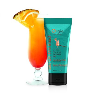 Їстівний лубрикант зі смаком коктейлю СЕКС НА ПЛЯЖІ Orgie Cocktail Flavored на водній основі, 50 мл
