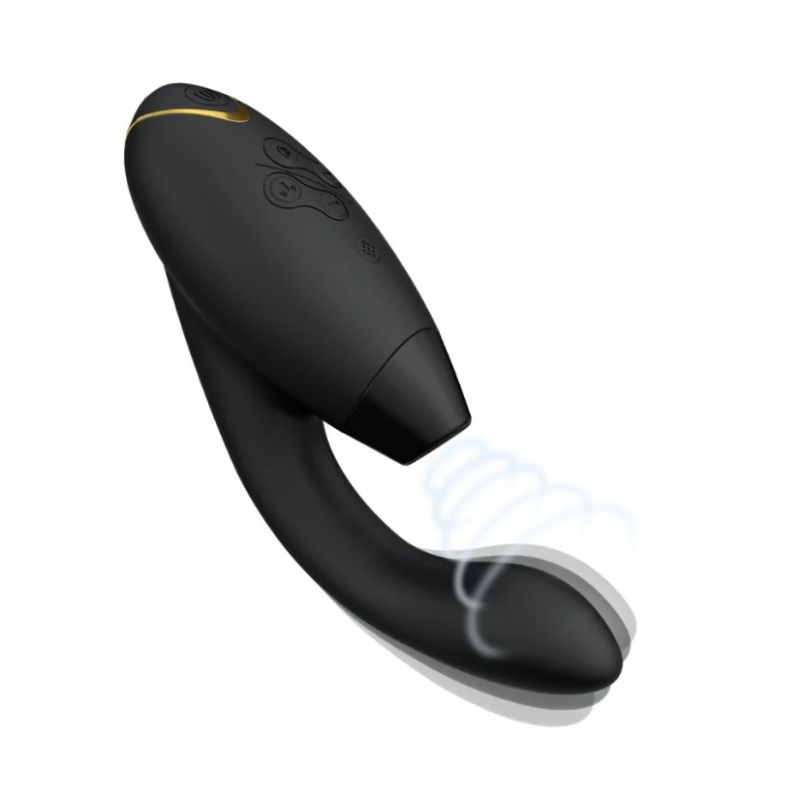 Інноваційний безконтактний вібратор-стимулятор Womanizer Duo 2 Black вид 4
