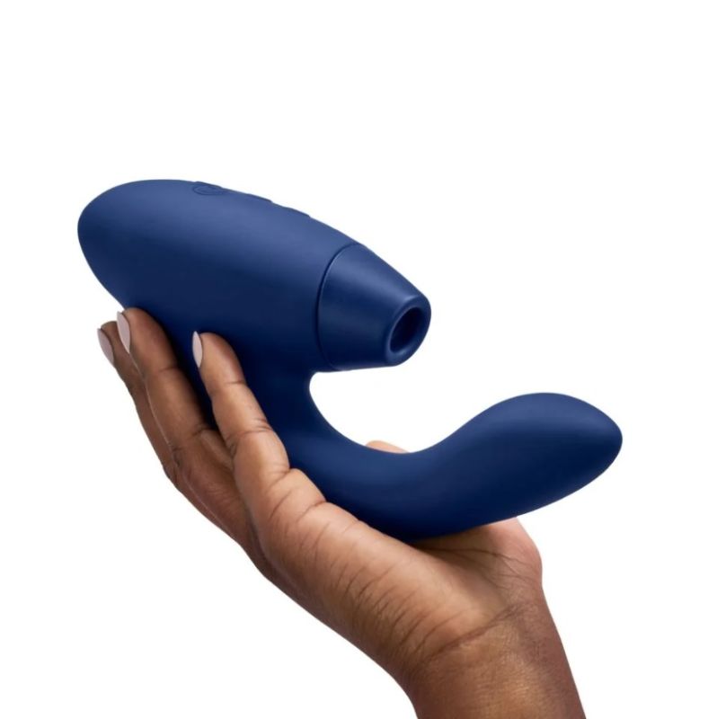 Инновационный бесконтактный вибратор-стимулятор Womanizer Duo 2 Blueberry вид 3