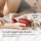 Інноваційний безконтактний вібратор-стимулятор Womanizer Duo 2 Bordeaux вид 5